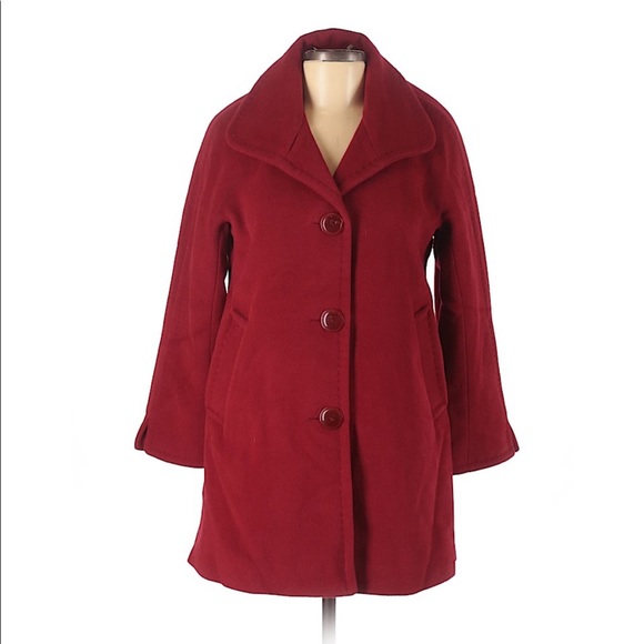 ellen tracy red coat